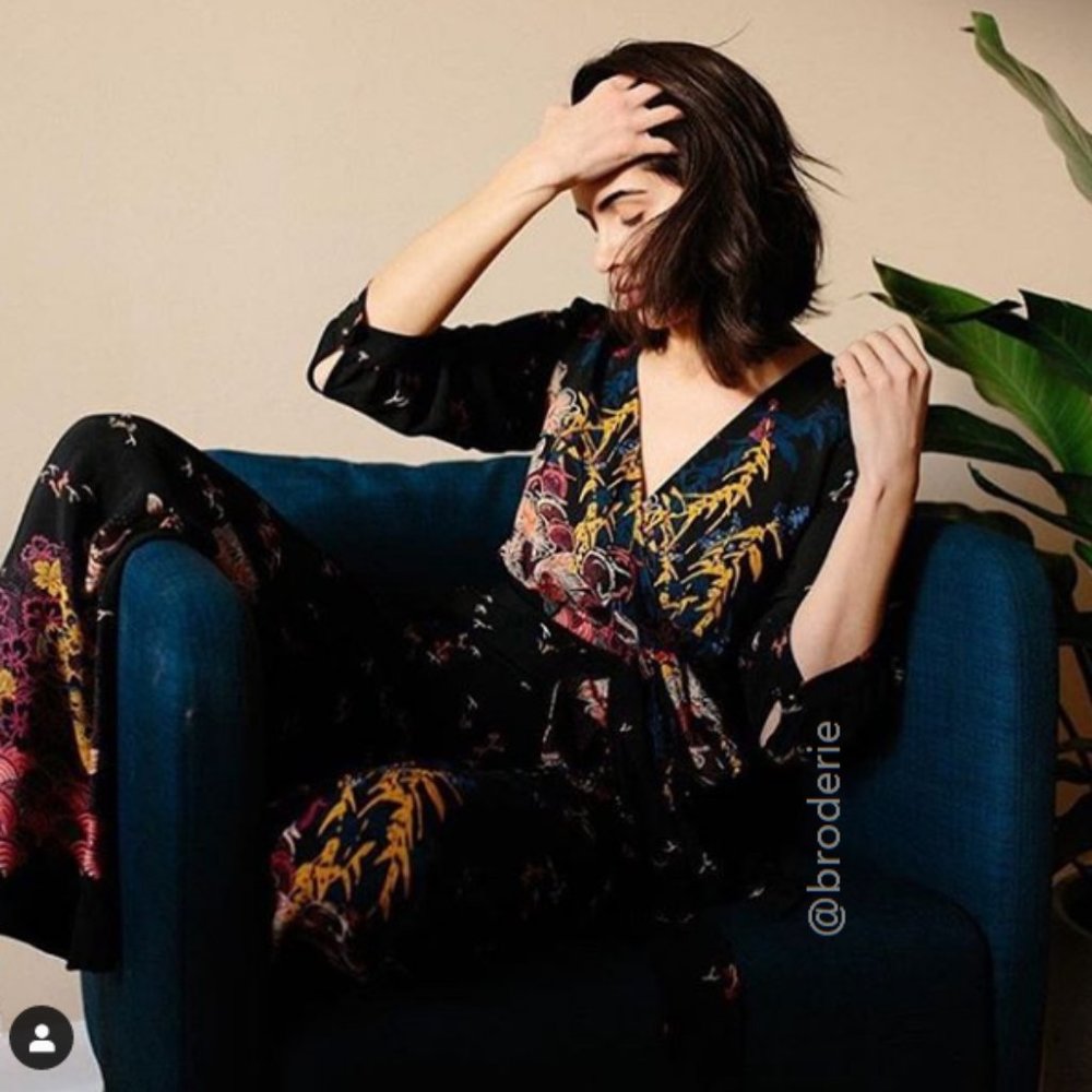 NEW Anthropologie Nara Floral Jumpsuit size 6 new with tag nwt - Picture 5 of 8